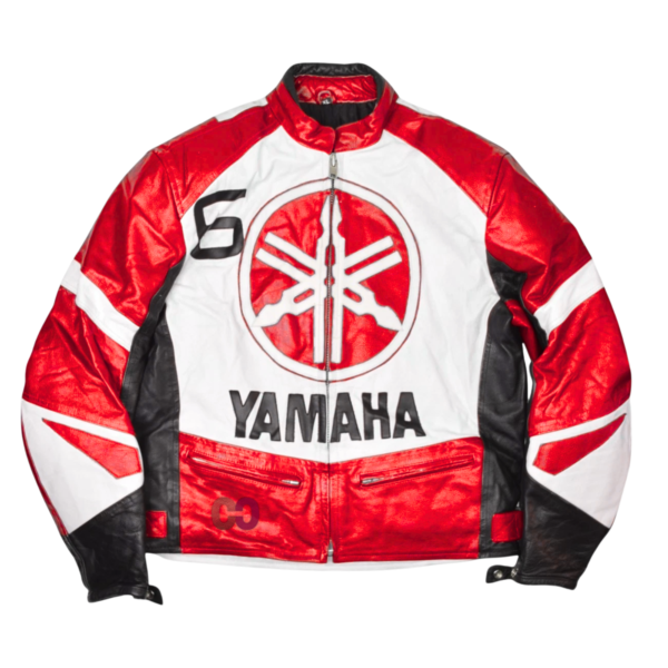 CUEROCLARO Yamaha racer vintage men moto leather jacket